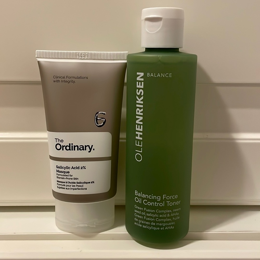 Sephora 0ily skin bundle (Olehenriksen t0ner + The Ordinary salicylic acid mask)